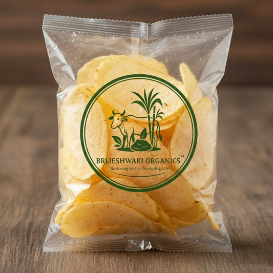 Brijeshwari Organics Raw Potato Chips – From Farm to Snack, Purely Organic